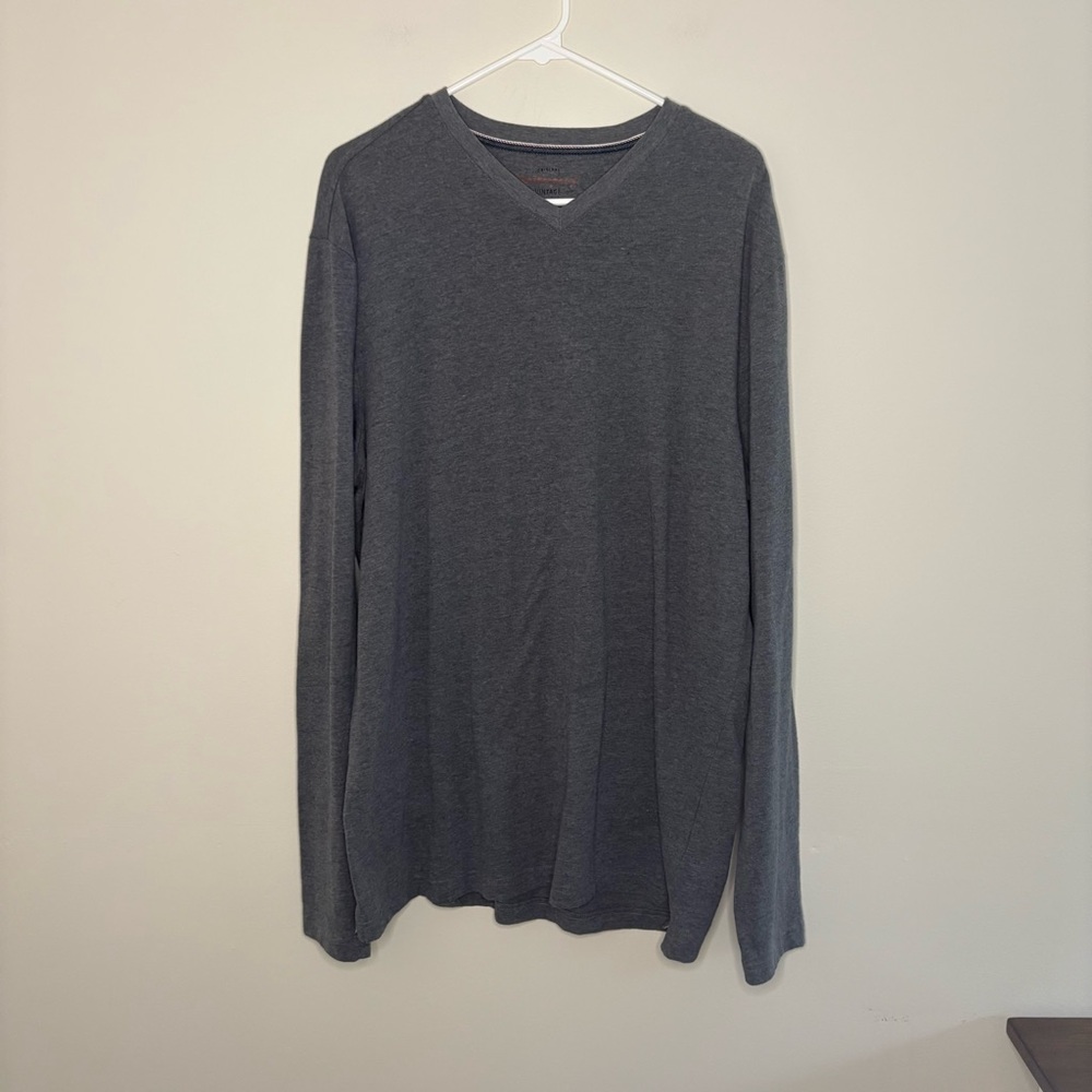 Origional Weatherproof Vintage Gray Shirt Mens XL Long Sleeve Top fall minimal
